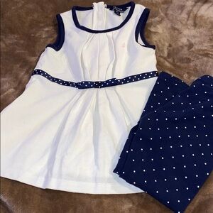 NWOT Nautica kids legging and sleeveless shirt set